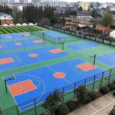 江西吉安市丙烯酸球场 各类球场施工 丙烯酸篮球场网球场建设